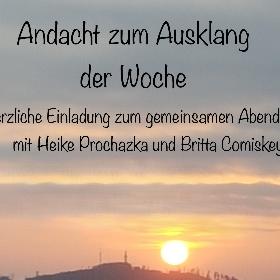 Banner Andacht zum Wochenausklan 2