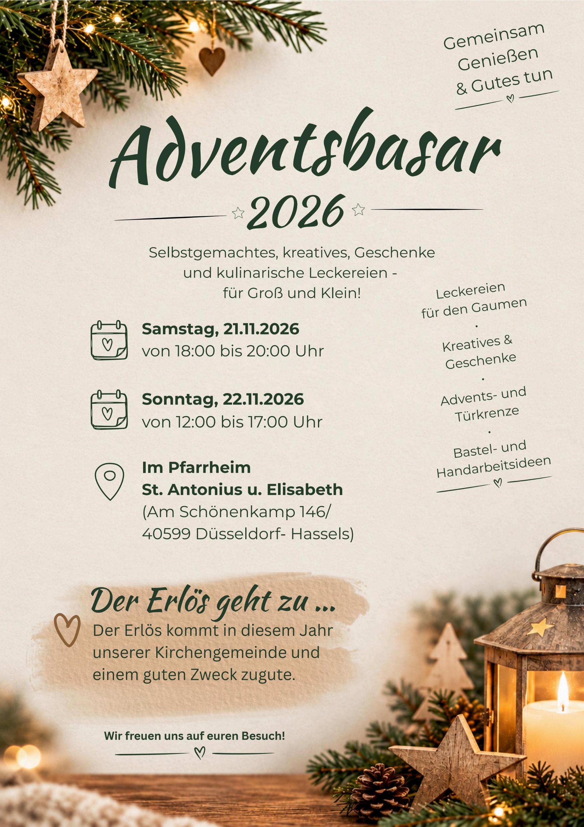 Plakat Adventsbasar 2026