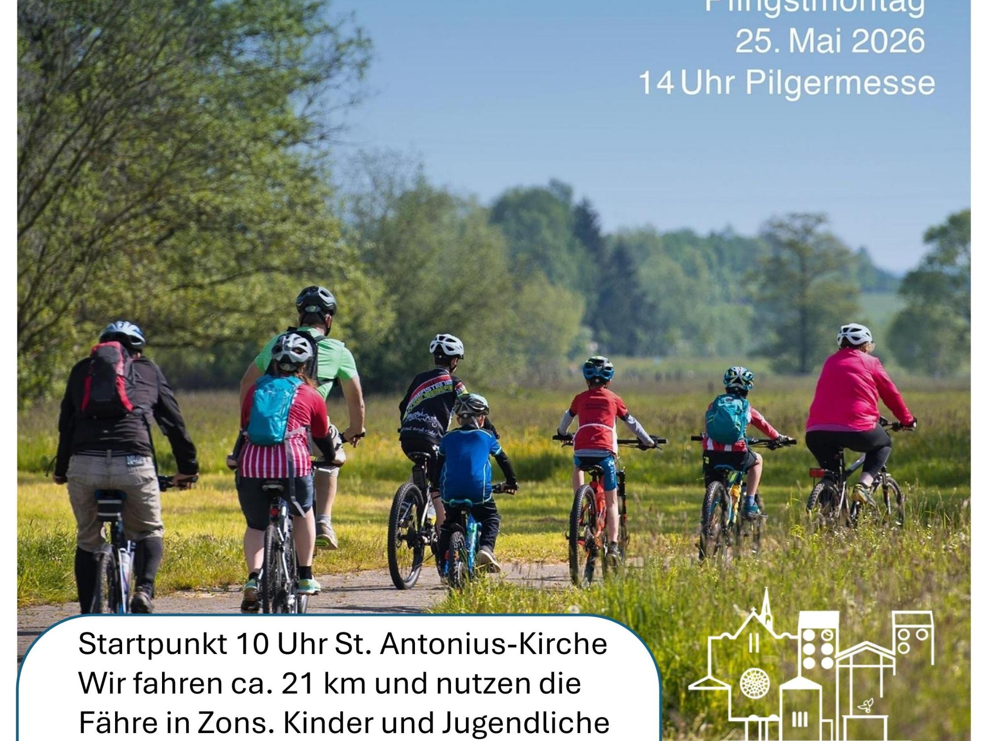 Plakat Fahrradwallfahrt Knechsteden 2026