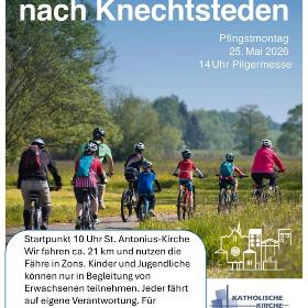 Plakat Fahrradwallfahrt Knechsteden 2026