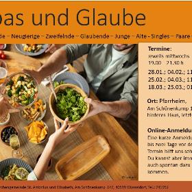 Plakat Tapas und Glaube