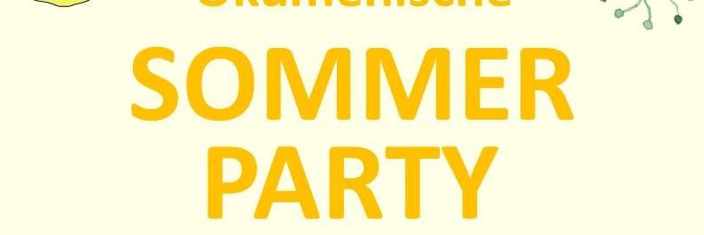 Plakat ök Sommerparty