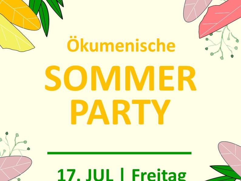 Plakat ök Sommerparty