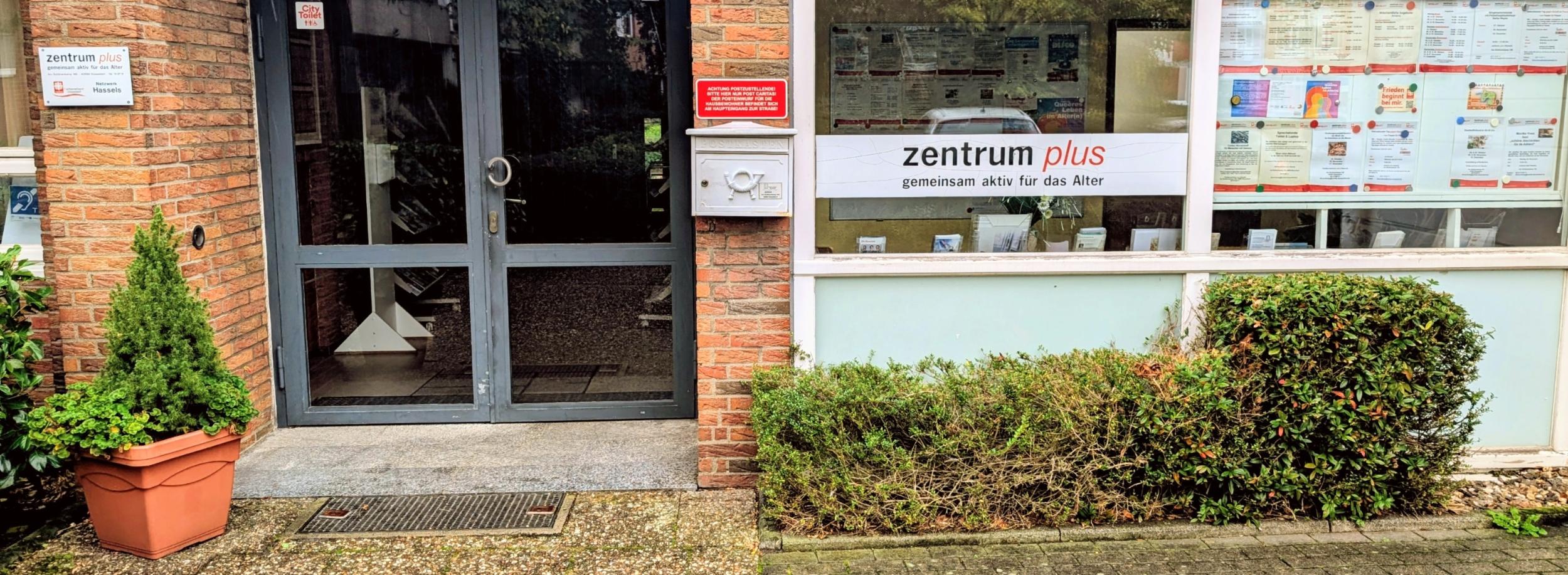 Eingang Caritas Zentrum plus