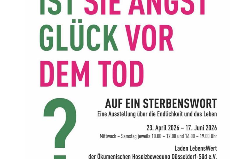 Austellung Auf ein Sterbenswort-Plakat