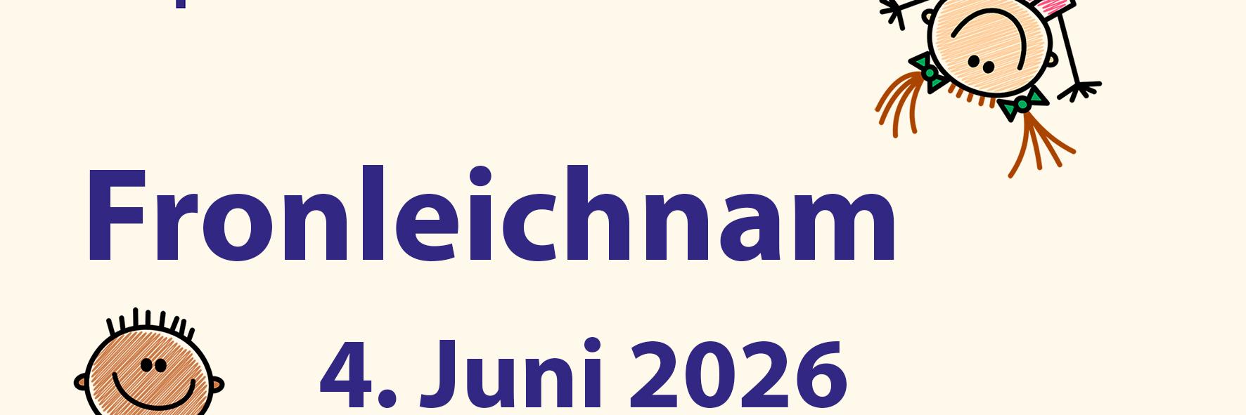 Plakat 2026 Fronleichnam Kinder