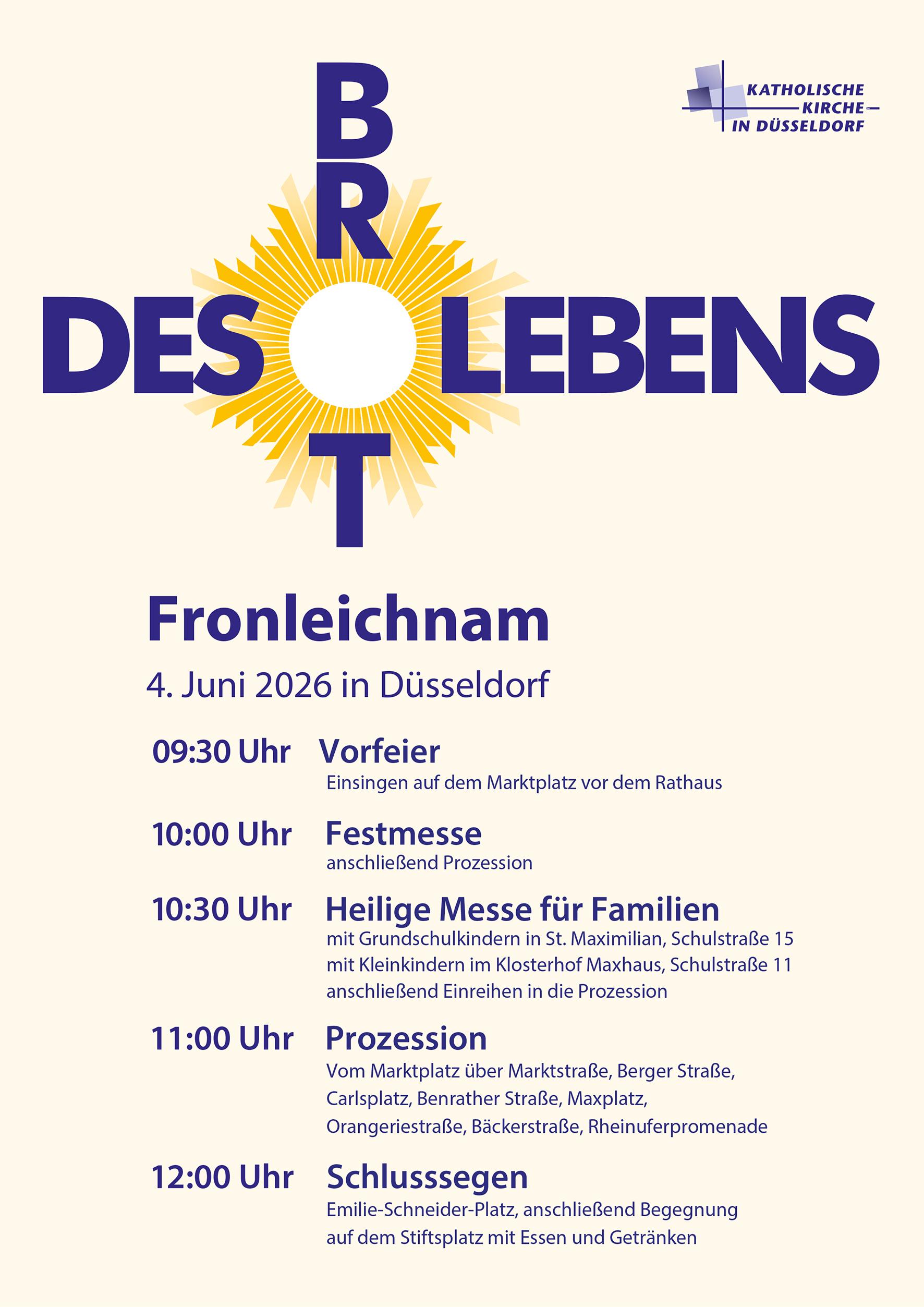 Plakat 2026 Fronleichnam