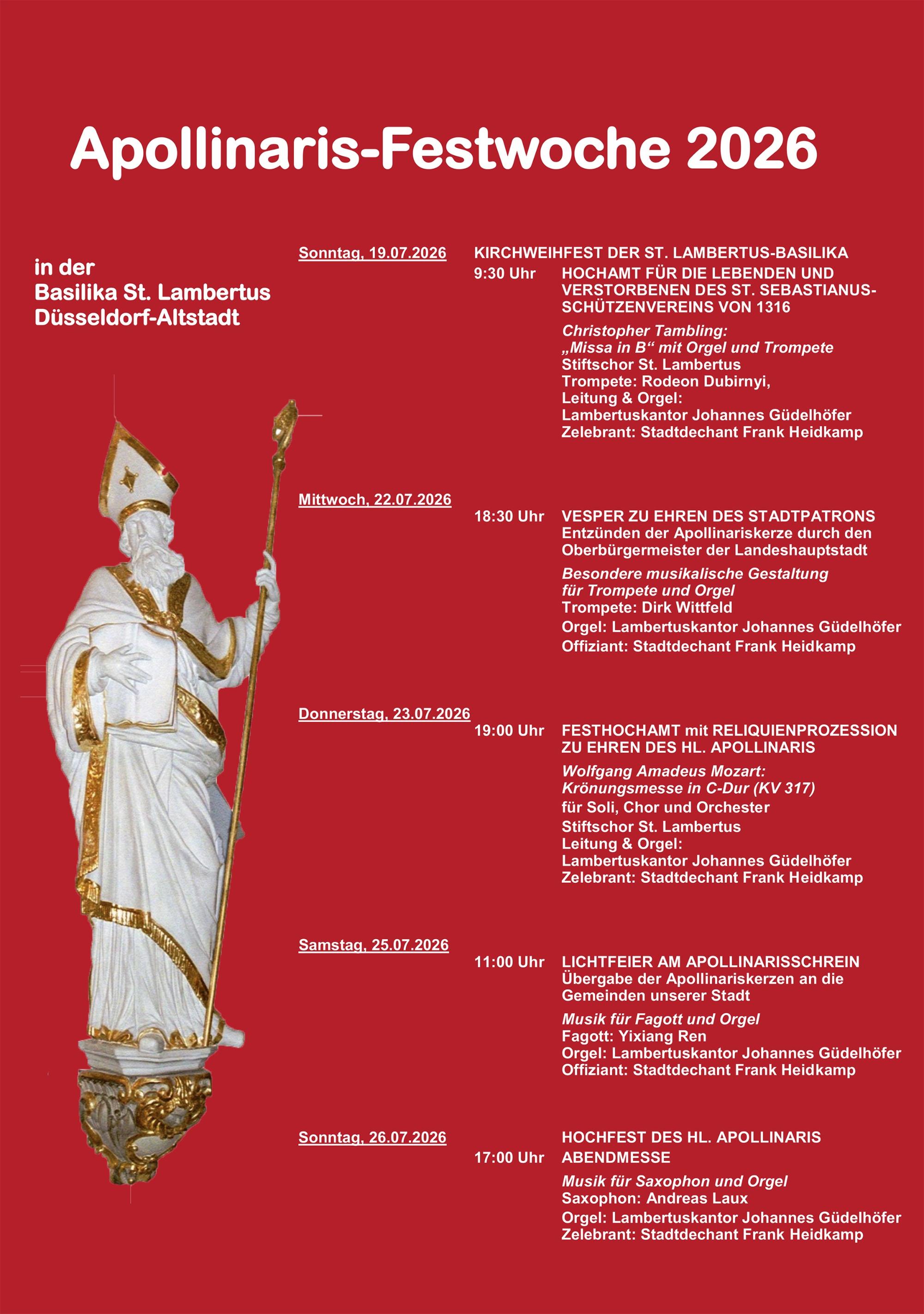 Plakat Apollinaris-Woche 2026