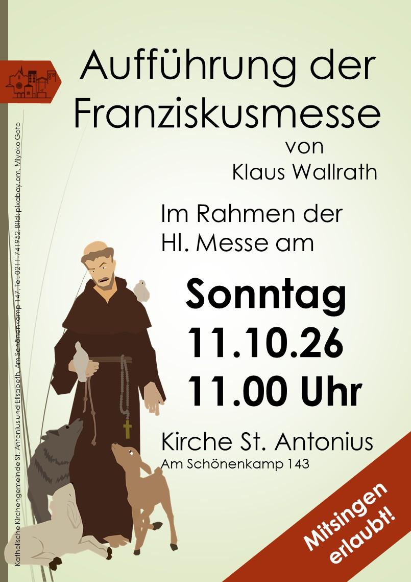 Plakat Franziskusmesse