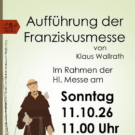 Plakat Franziskusmesse (c) Bild: pixabay.com Plakat Franziskusmesse