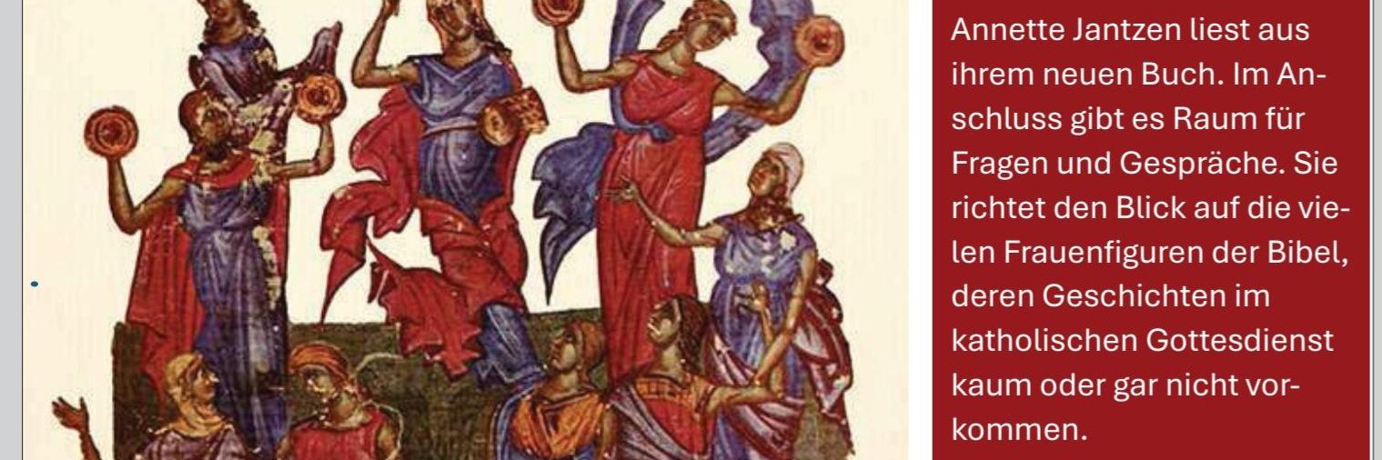 Plakat Frauen in der Bibel