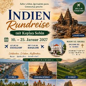 Plakat Info-Abend Indien-Rundreise 2027