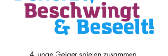 Plakat Konzert vier junge Geiger