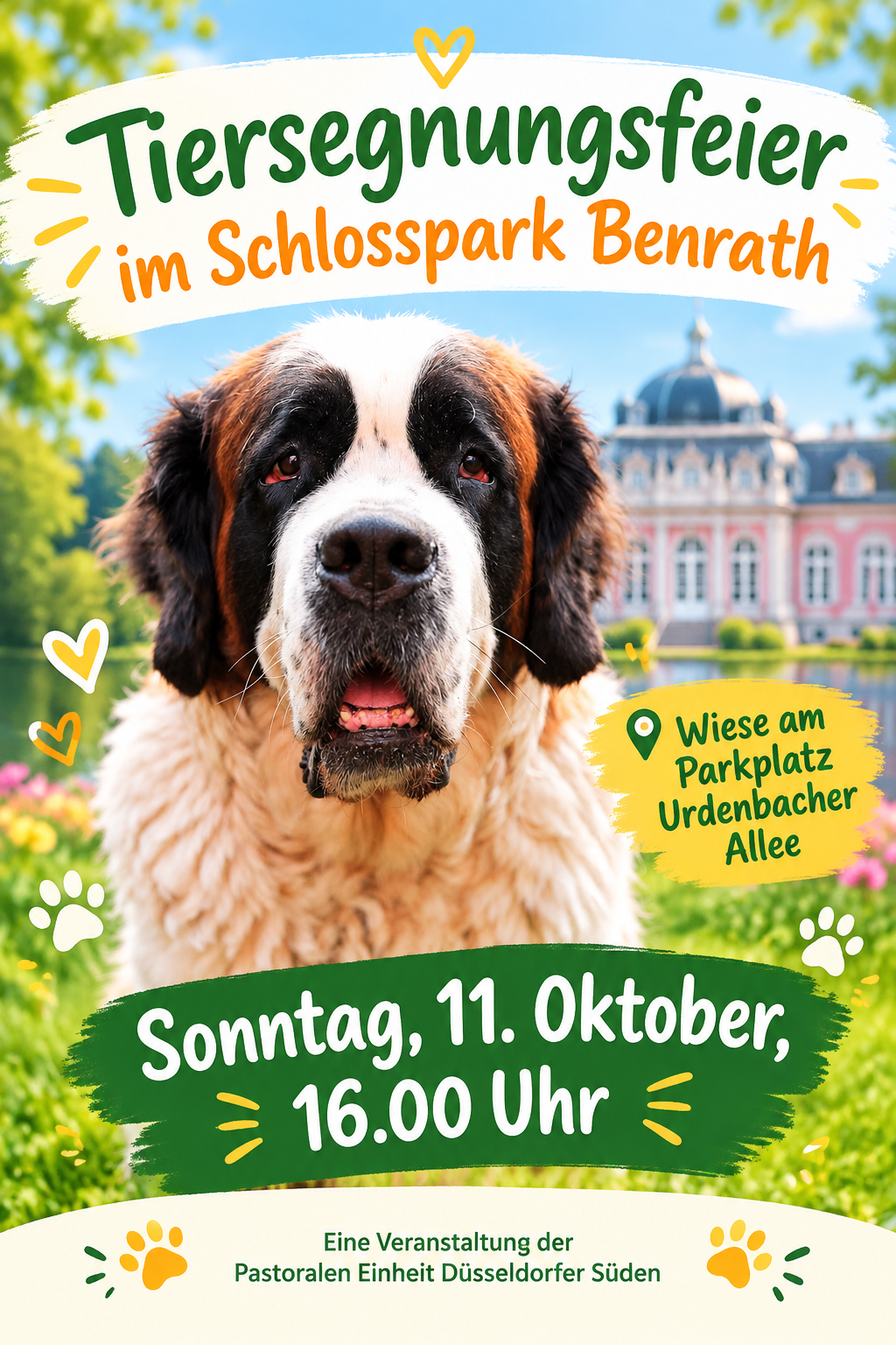 Plakat Tiersegnungsfeier