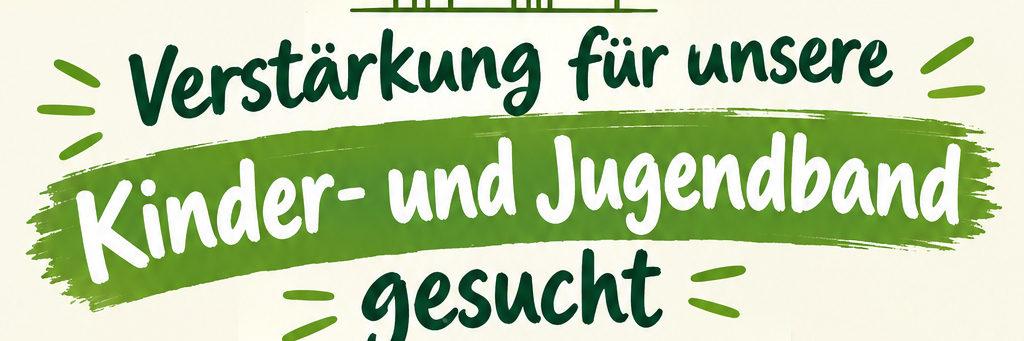 Plakat Verstärkung Kinder- und Jugendband