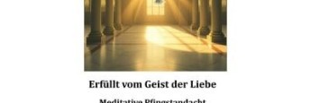 Plakat meditative Pfingstandacht